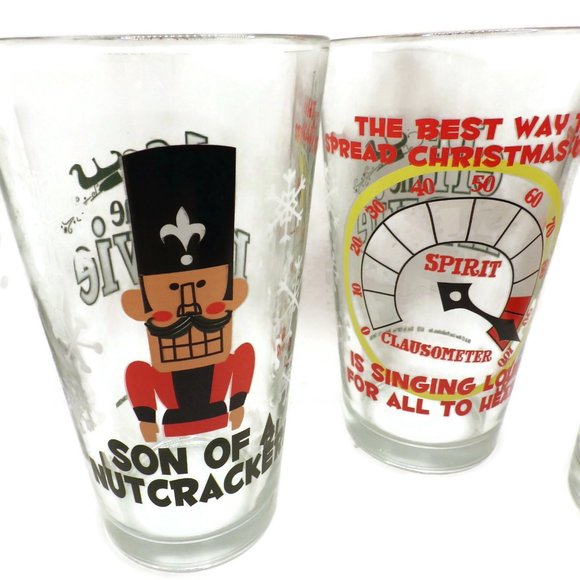 3 Elf (The Movie) Glasses/ Tumblers/ Son of Nutcracker/ Hug/ Singing Loud - Picture 2 of 5